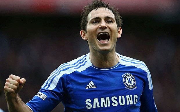 Lampard playing at Chelsea