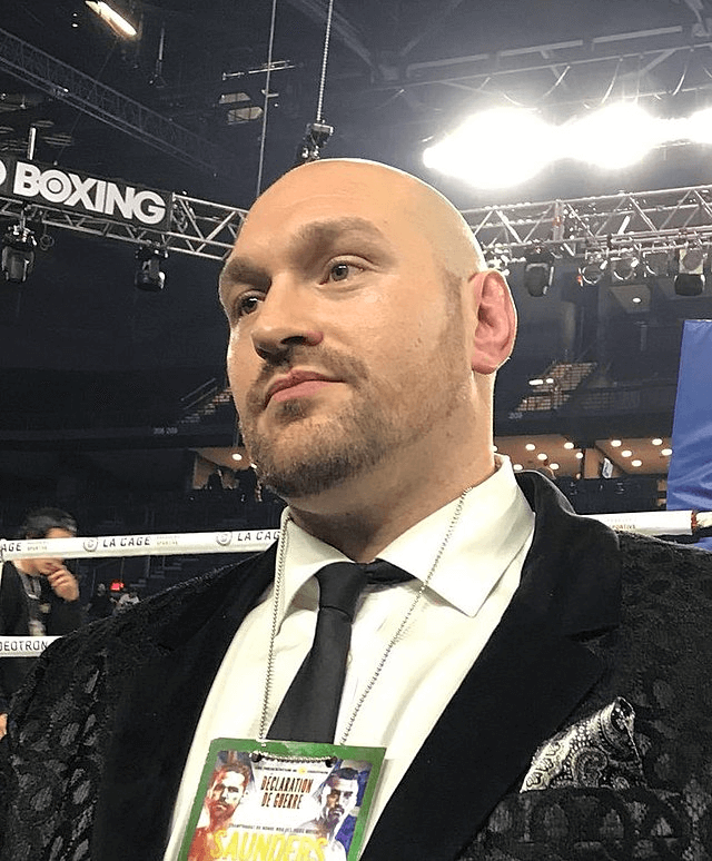 Tyson Fury at a boxing event in Canada in 2017