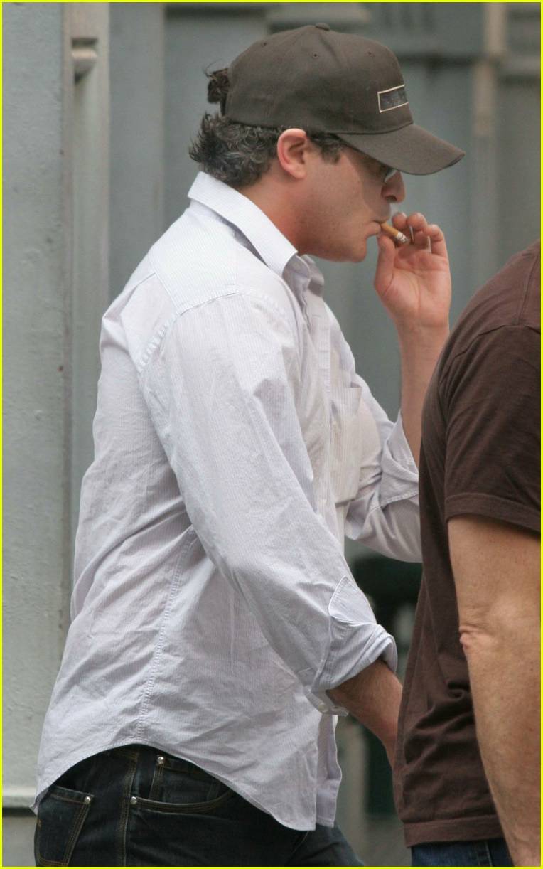 Joaquin Phoenix spotted smoking