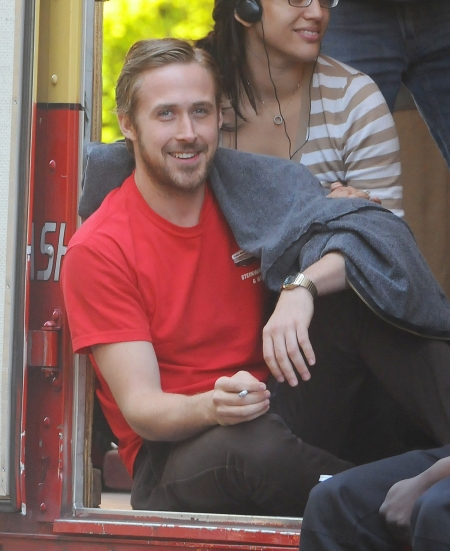 Ryan Gosling spotted smoking