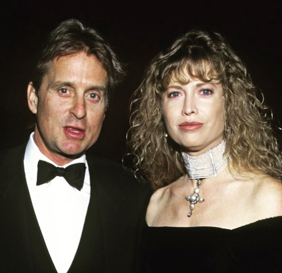 Diandra Lucker with ex-husband Michael Douglas