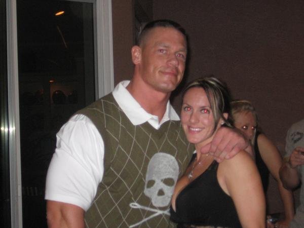 Elizabeth Huberdeau with John Cena