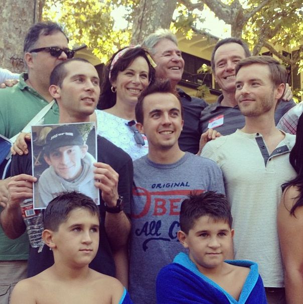 Erik Per Sullivan with Malcolm in the Middle cast