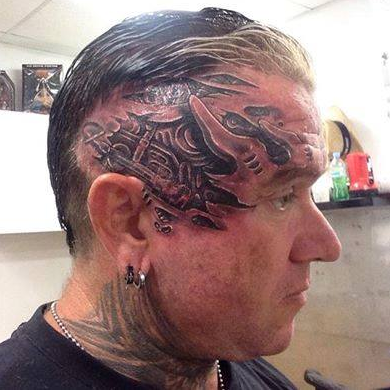 Lee Priest face tattoo