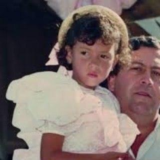 Manuela Escobar as a child