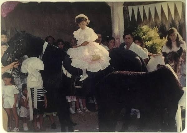 Manuela Escobar with Pablo Escobar