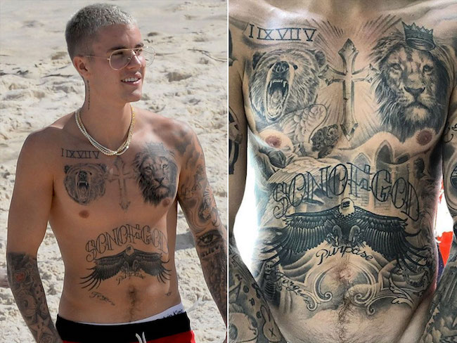 2. Justin Bieber's "Believe" finger tattoo - wide 5