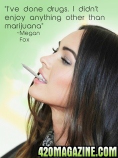 Megan Fox weed